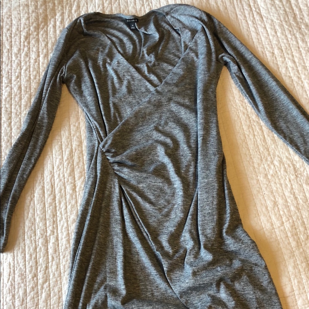 Gray Banana Republic Faux wrap dress